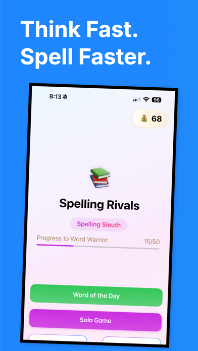 Spelling Rivals App Store screenshot 1